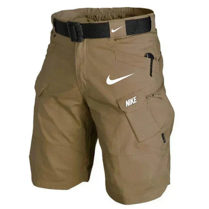 TrailReady MultiPocket Cargo Shorts Plus Belt