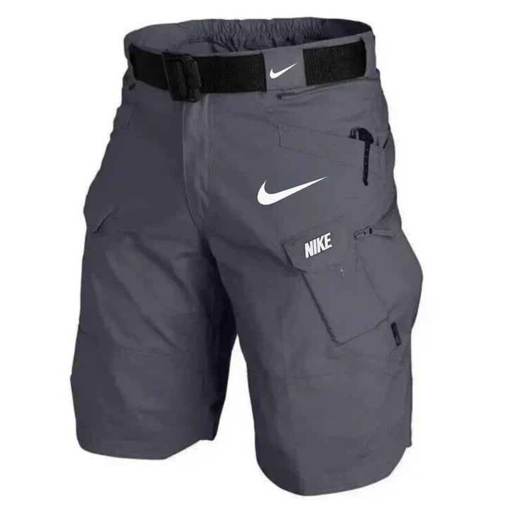 TrailReady MultiPocket Cargo Shorts Plus Belt